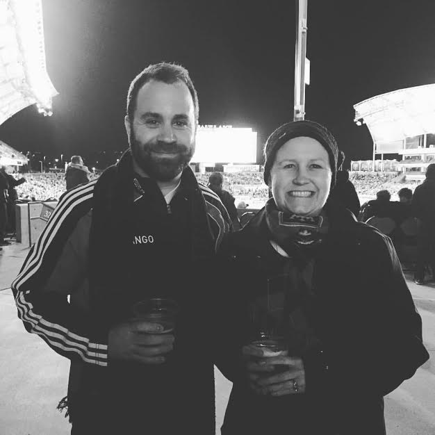 My little brother and I out enjoying a Real Salt Lake game this week (it was a tie :( ) 